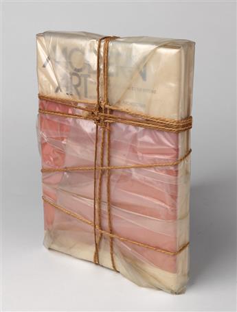 CHRISTO Wrapped Book Modern Art.